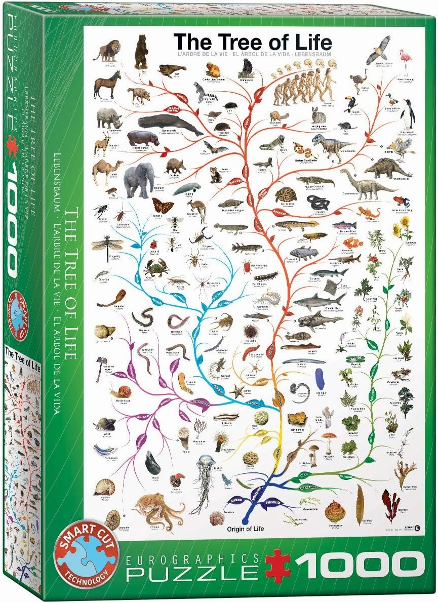 Eurographics Evolution The Tree of Life 1000-Piece Puzzle , Green