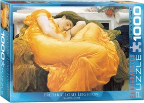 EuroGraphics Flaming June by Lord Frederic Leighton 1000-Piece Puzzle , Yellow
