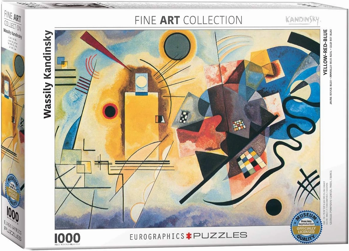EuroGraphics Gelb Rot Blau by Kandinsky 1000 Piece Puzzle