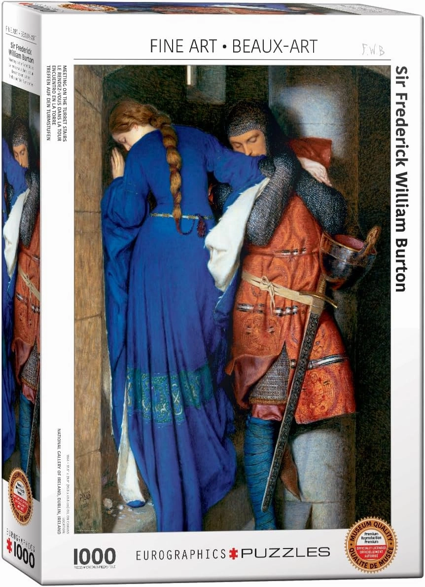 EuroGraphics Meeting Turret Stairs by Frederick William Burton 1000 Piece Puzzle (6000-3682)