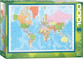 EuroGraphics Modern Map of The World Puzzle (1000-Piece)