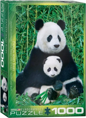 EuroGraphics Panda and Baby 1000 Piece Puzzle, Multicolor, 6000-0173