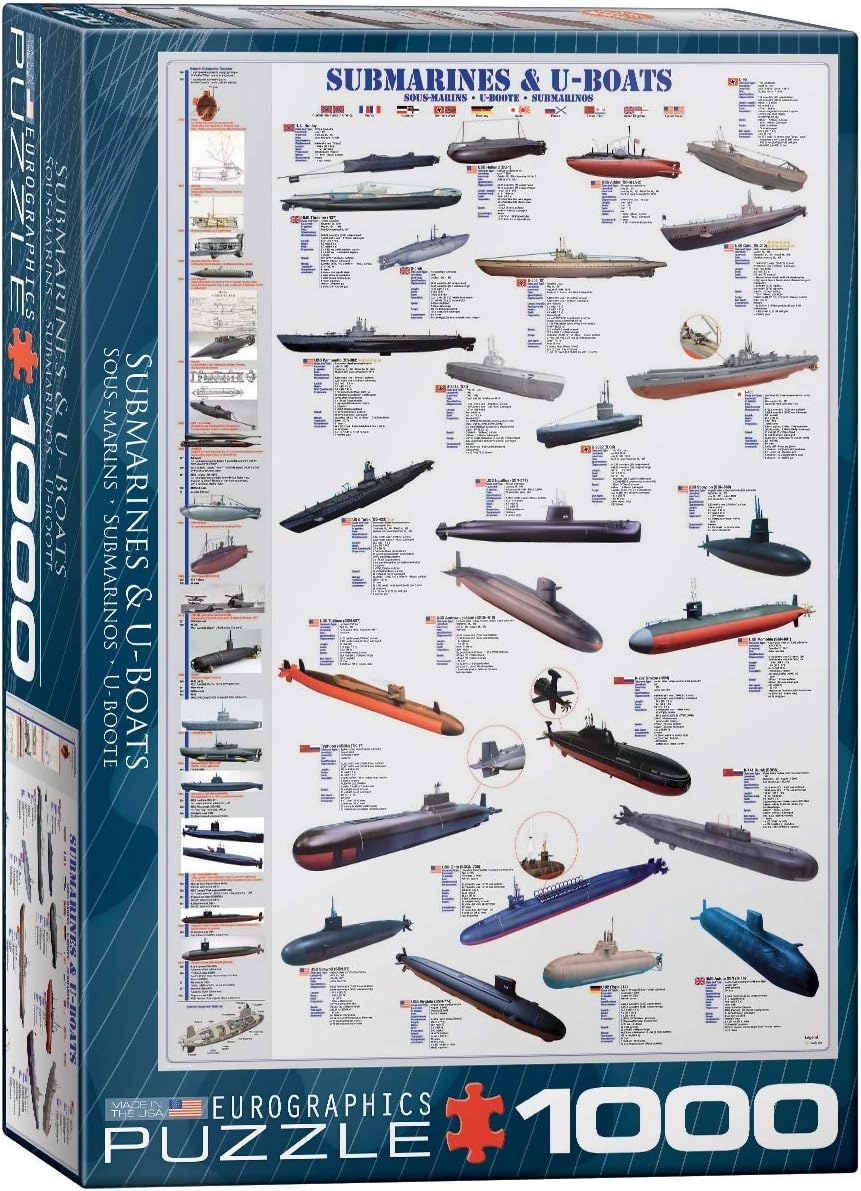 EuroGraphics Submarines and U Boats 1000 Piece Puzzle (6000-0132)