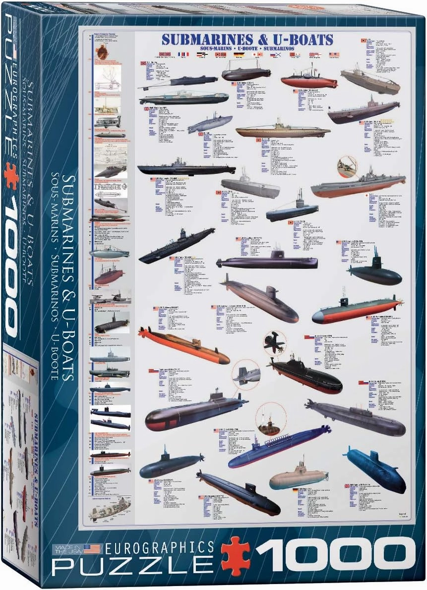 EuroGraphics Submarines and U Boats 1000 Piece Puzzle (6000-0132)