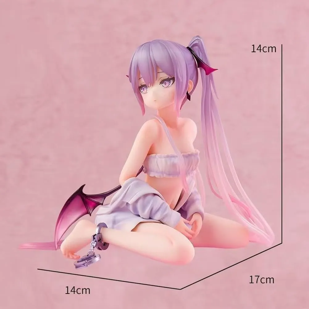 Eve Body Harness Action Figure Kneeling Pose Original Painting Girl Figure 14cm Handmade Cute Figurine Models Ornaments Desktop Collections