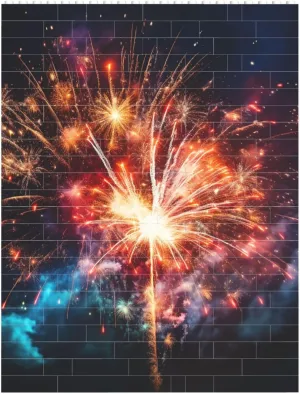 Explosion Firework Building Block Puzzle Personalized Building Bricks for Adults Square Shaped Block Puzzle Building Brick Block Puzzles Valentine's Day Gifts for Home Decor Brick Puzzle