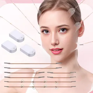 Face Lift Tape Invisible 60Pcs with 8 ropes,Face Tape Lifting Invisible with String, Bands,Face Lifter Tape for Makeup,Lifting Sagging Skin,Wrinkles,Neck,Eyes and Brows,Double Chin,Anti-Wrinkle
