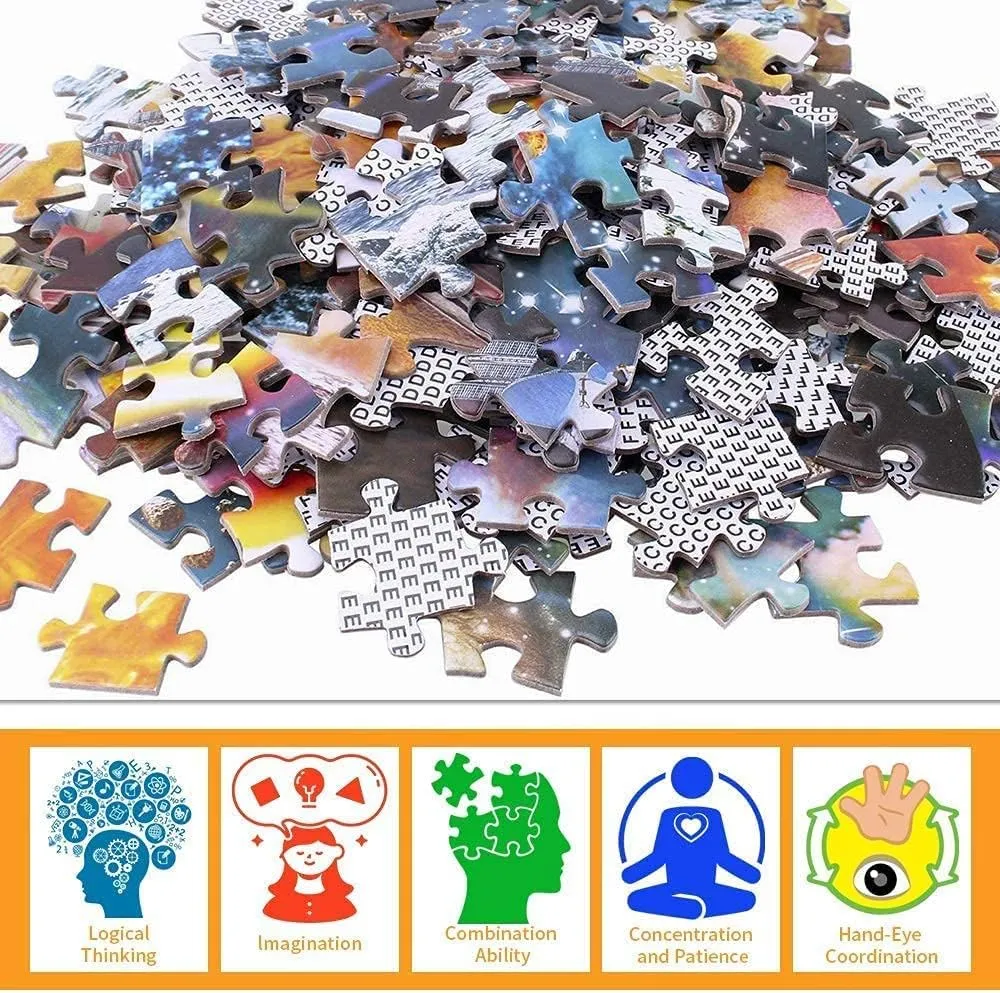 Farm Windmill Puzzles Jigsaw Puzzle 1000 Pieces for Adults or Kids Scenic Country Landscape Windmill Puzzle an Educational Fun Game for Elders Children Family and Friends