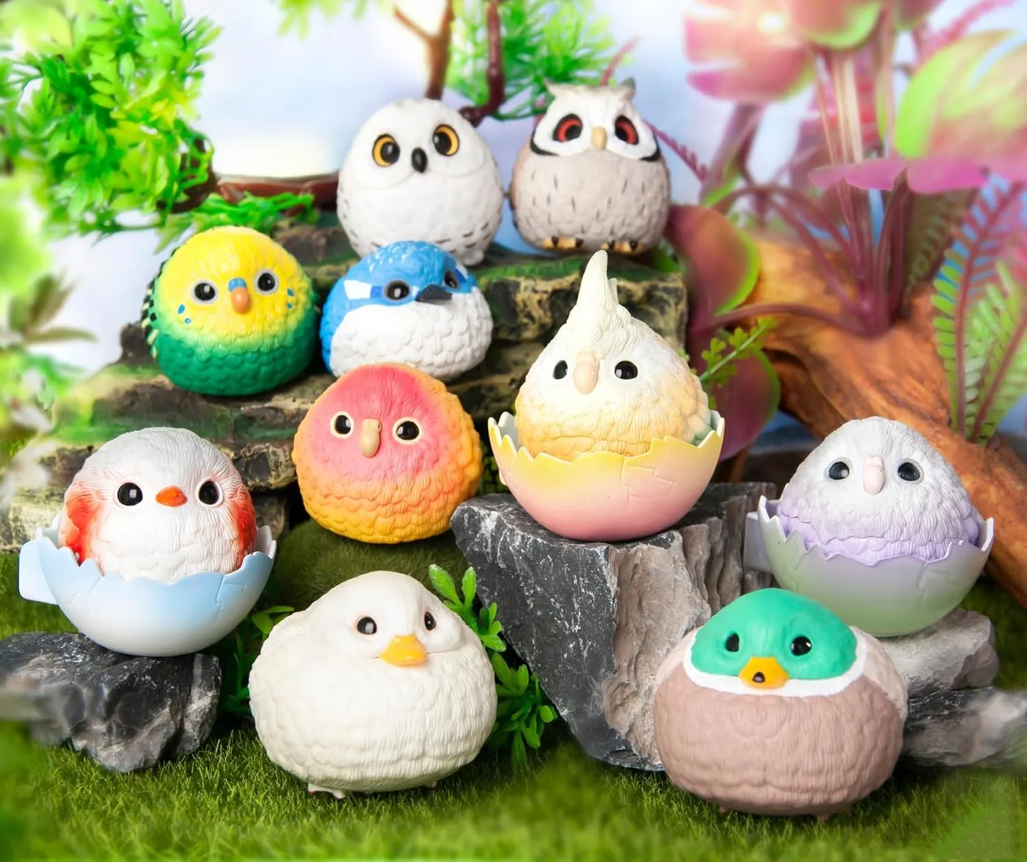 Fat Bird Fairy Tale Town Series 1PC Cute Blind Box Figures Collectible Toys Birthday Gift