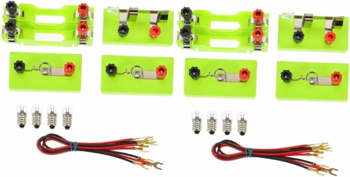 FAVOMOTO 2sets Experimental Circuit Experiment Equipment for Students Simple Physics Laboratory Teaching Aid Compact Portable Design for Home and School Science Projects