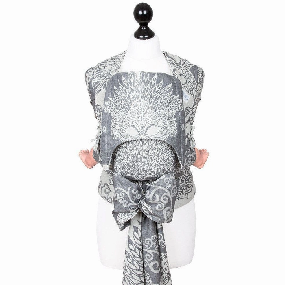 Fidella Fly Tai - MeiTai babycarrier Venetian Mask Grey (Baby Size - From Birth) Limited Edition