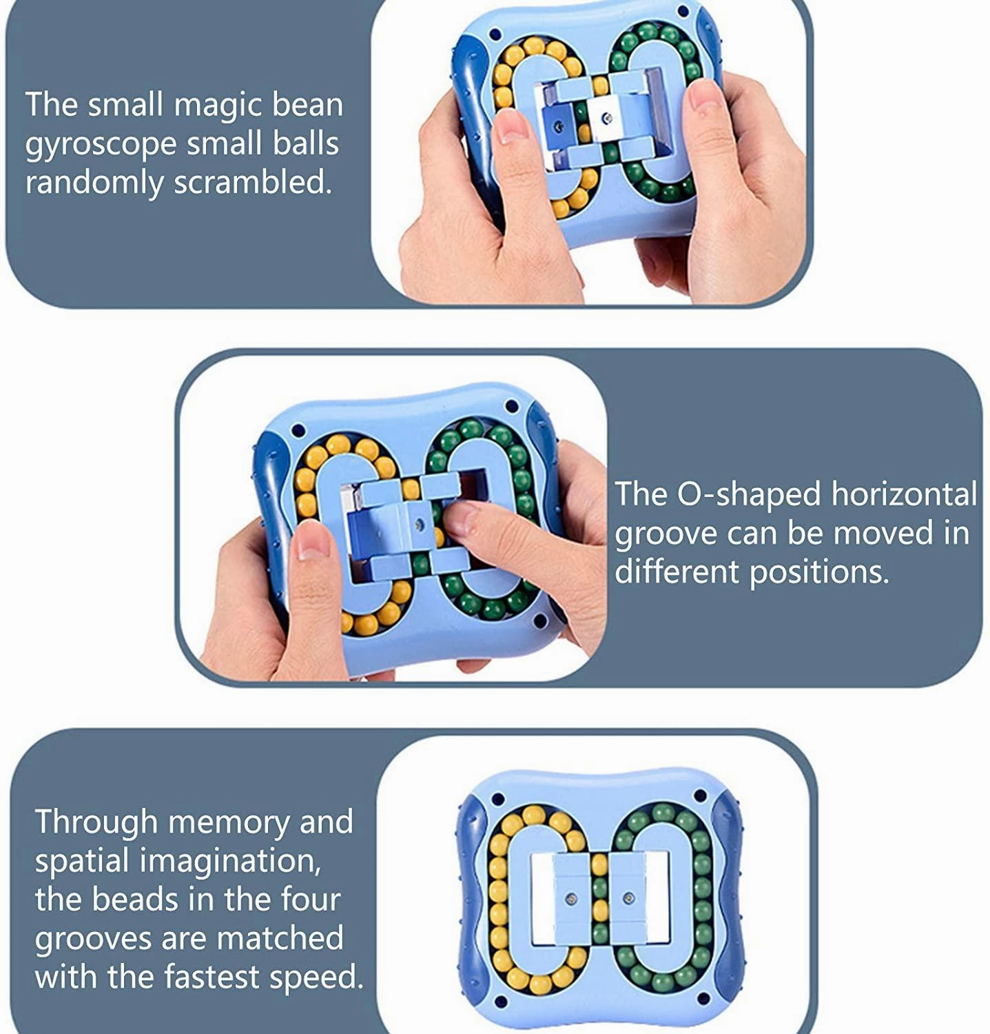 Fidget Toy Tangle Magic Cube Beads Figit Puzzle Ball Funny Cool for Kids
