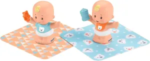 Fisher-Price Little People Snuggle Twins Figure Set for Toddlers, Blonde