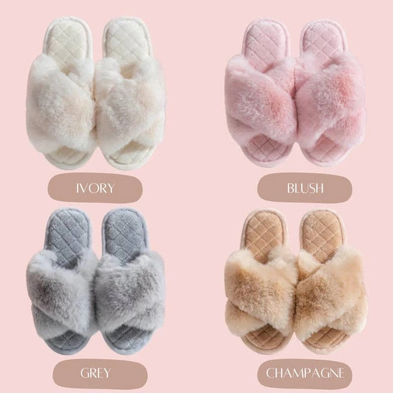 Fluffy Slipper - Aspen - Grey - S/M/L - Pack