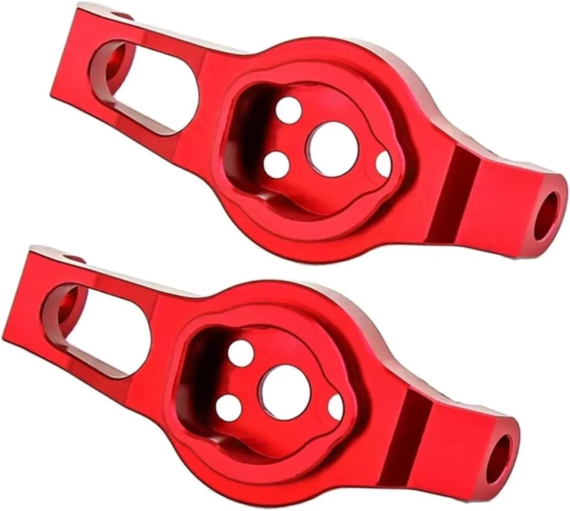 for Traxxas for TRX4 1/10 2Pcs Metal Alloy Front Caster Block C-Hub Carrier RC Crawler Car Upgrade Parts Accessories RC Car DIY Parts(Red)