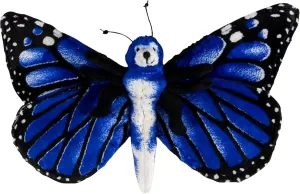 Forest & Twelfth 11” Morpho Plush Butterfly Toy – Adorable Stuffed Animal Toys, Ideal as Living Room, Sofa, Bedroom or Nursery Décor – Soft Plush Toy for Boys & Girls (Blue Morpho)