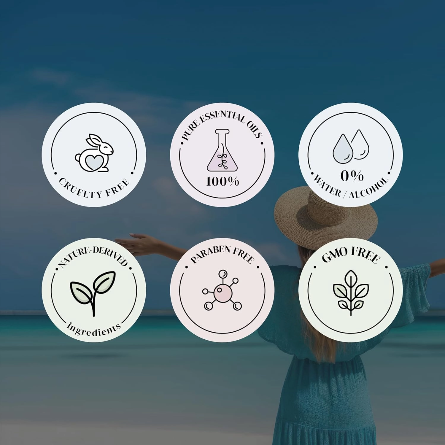 Fragrance Oil Set, Bright & Happy Fragrance Oils for Diffusers for Home, Hotel Collection Diffuser Oil Set: Jasmine Delight, Rose Garden, Citrus Burst, Vintage Bloom, Good Cheer 5 x 0.33oz