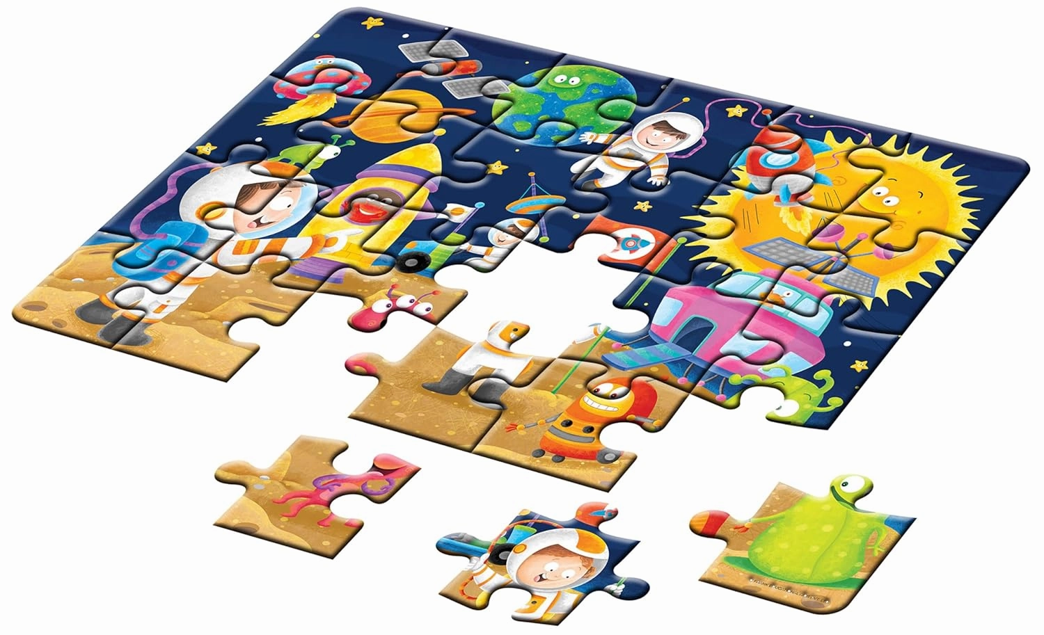Frank in Space Floor Puzzle (24 Pieces) | Fun & Educational Toy for Kids 3  Year Old