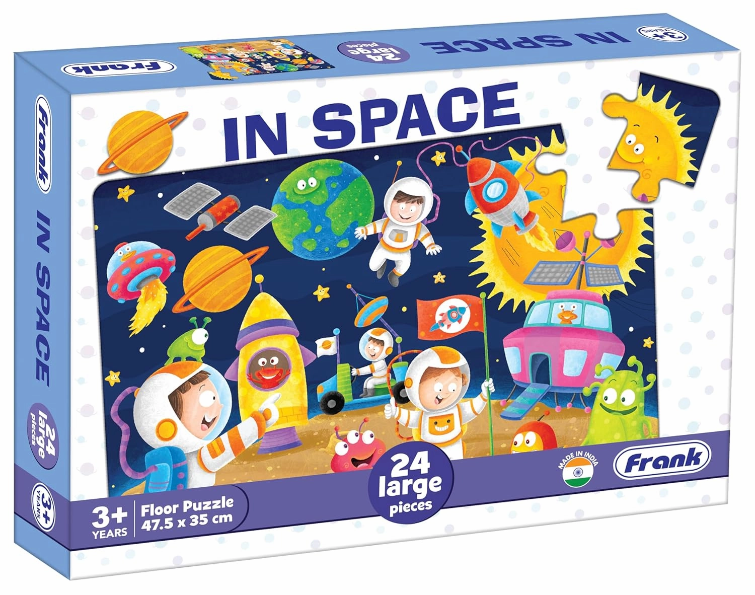 Frank in Space Floor Puzzle (24 Pieces) | Fun & Educational Toy for Kids 3  Year Old