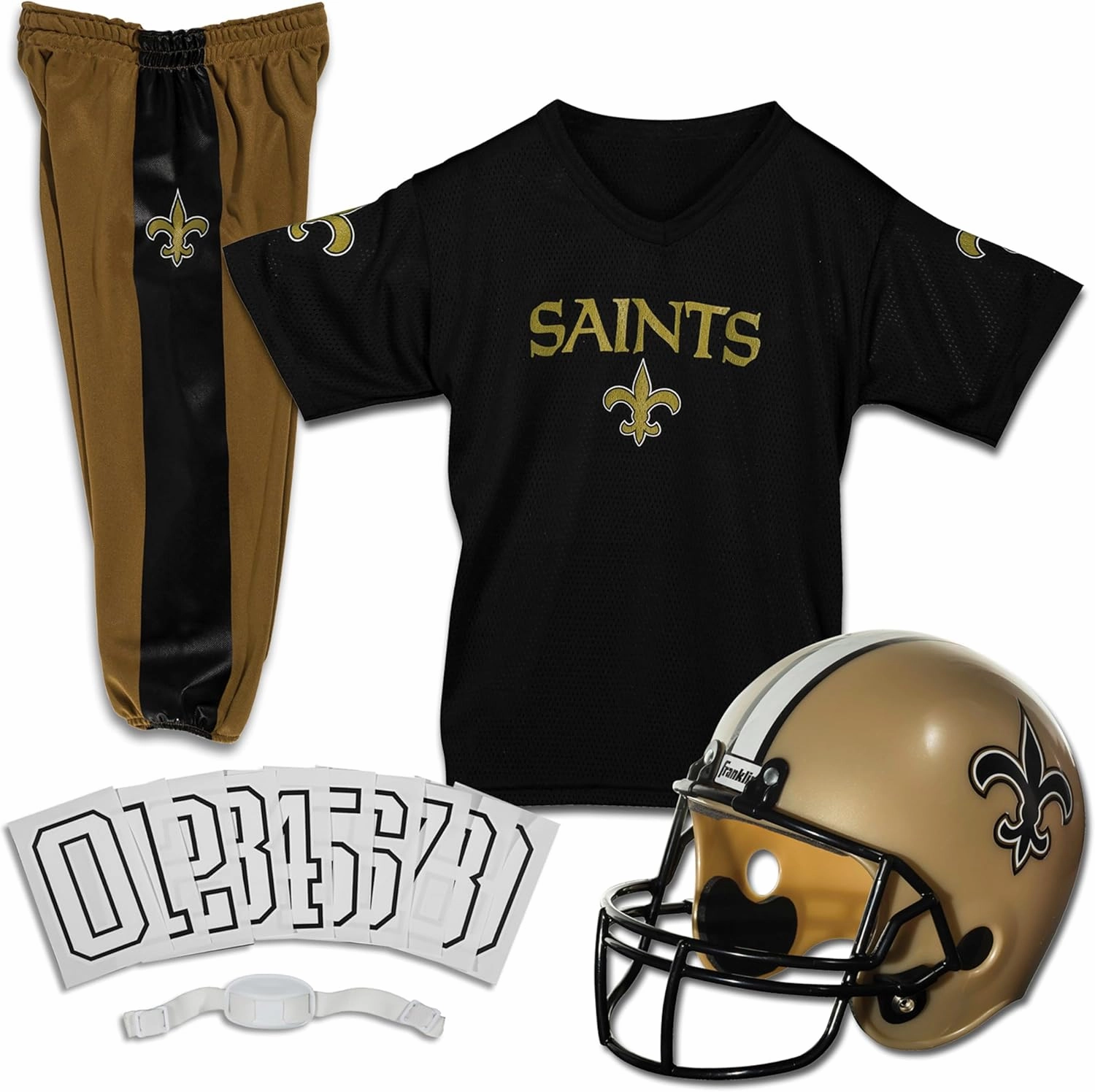 Franklin Sports NFL Youth Football Uniform Set for Boys & Girls - Includes Helmet, Jersey & Pants with Chinstrap   Numbers