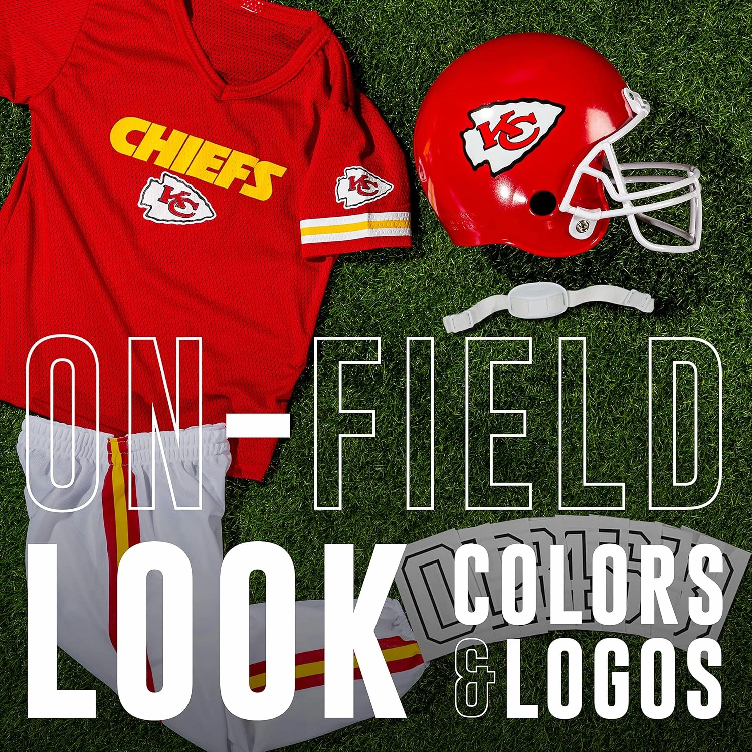 Franklin Sports NFL Youth Football Uniform Set for Boys & Girls - Includes Helmet, Jersey & Pants with Chinstrap   Numbers