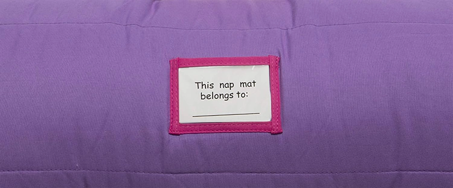 Funhouse Little Princess Kids Nap Mat Set – Includes Pillow and Fleece Blanket – Great for Girls Napping during Daycare or Preschool - Fits Toddlers, Pink