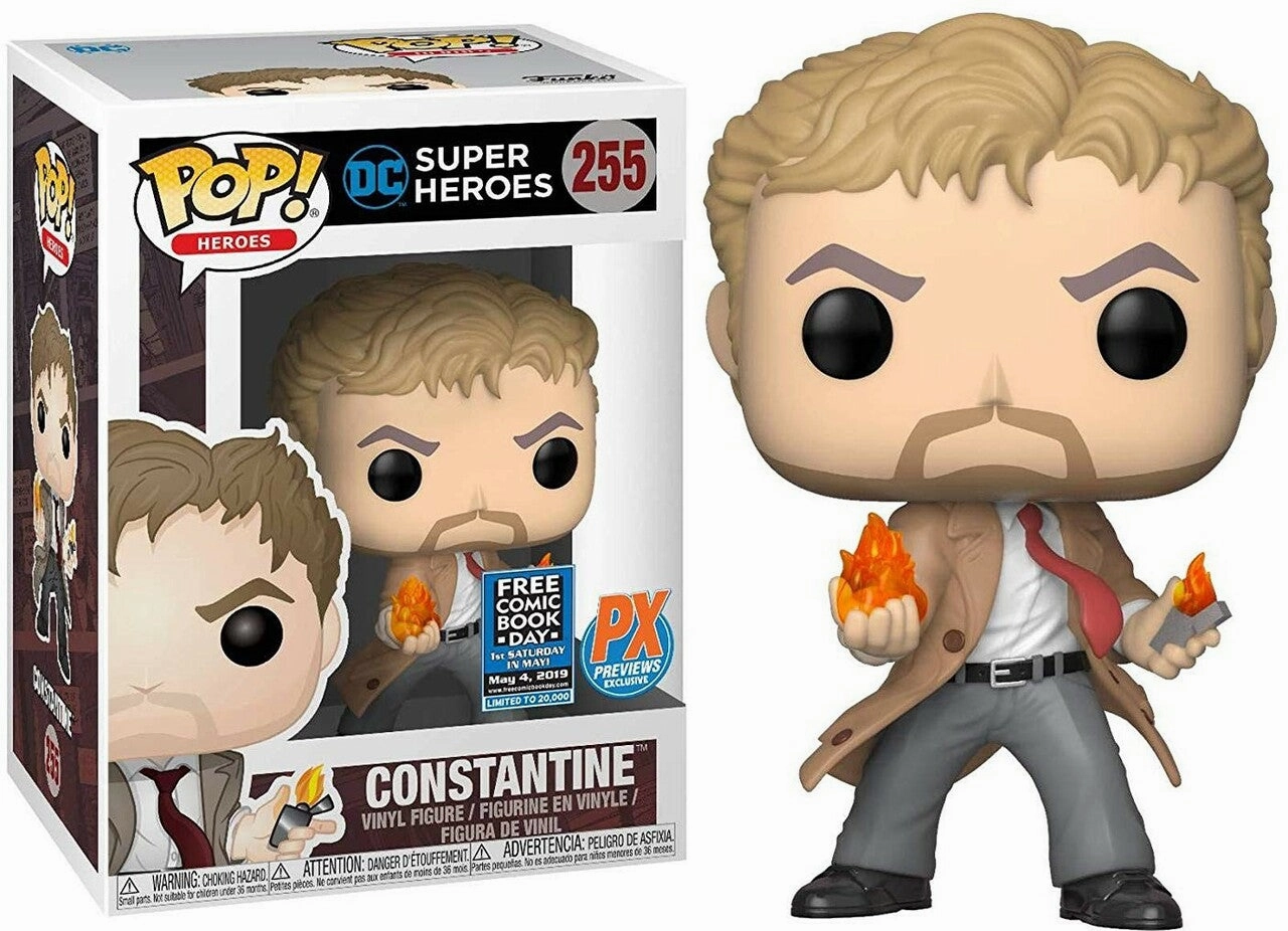 Funko DC Super Heroes  POP! Heroes Constatine 255 Exclusive Vinyl Figure