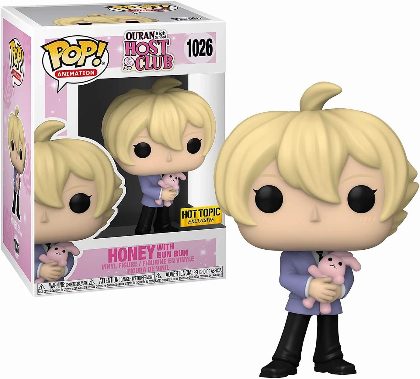 Funko Ouran High School Host Club Pop! Animation Honey with Bun Bun Vinyl Figure Hot Topic Exclusive Multi None