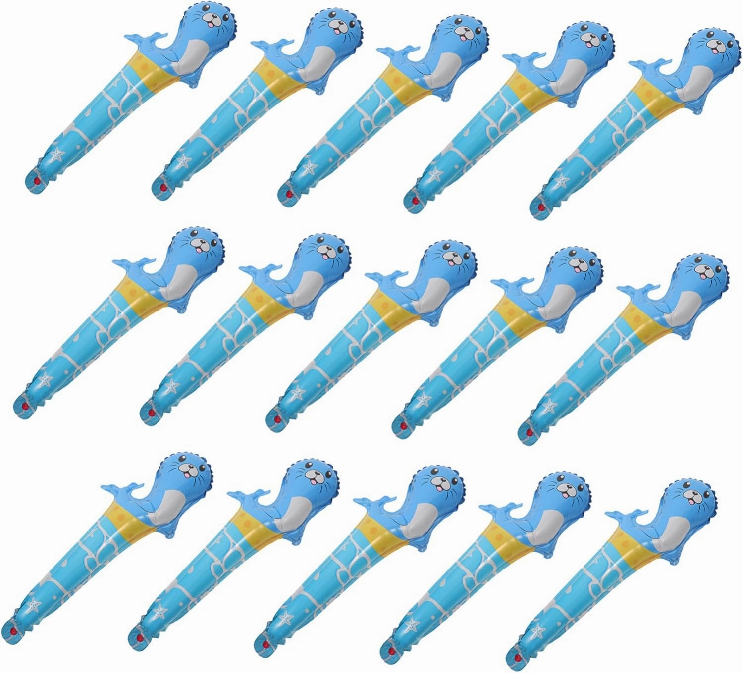 Funny Animal Balloon Wands 50pcs Inflatable Animal Balloon Sticks Cheerleading Stick Toys for Birthday Party Decorations