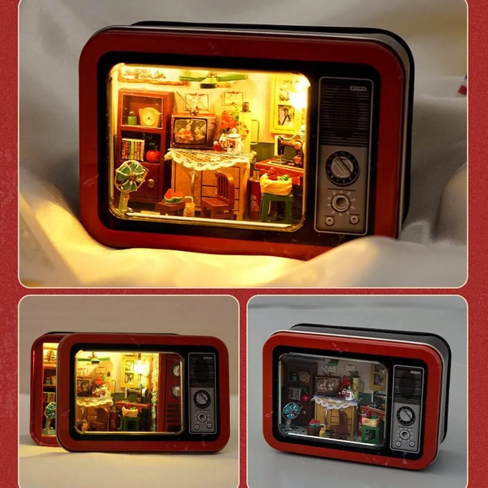 Furnished Mini Mansion Dollhouse - Wooden Playset