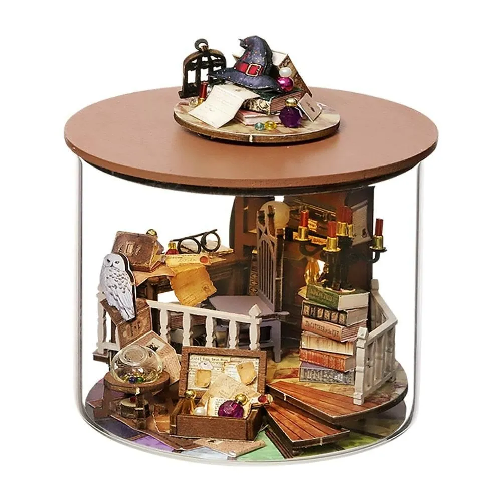 Furnished Mini Mansion Dollhouse - Wooden Playset