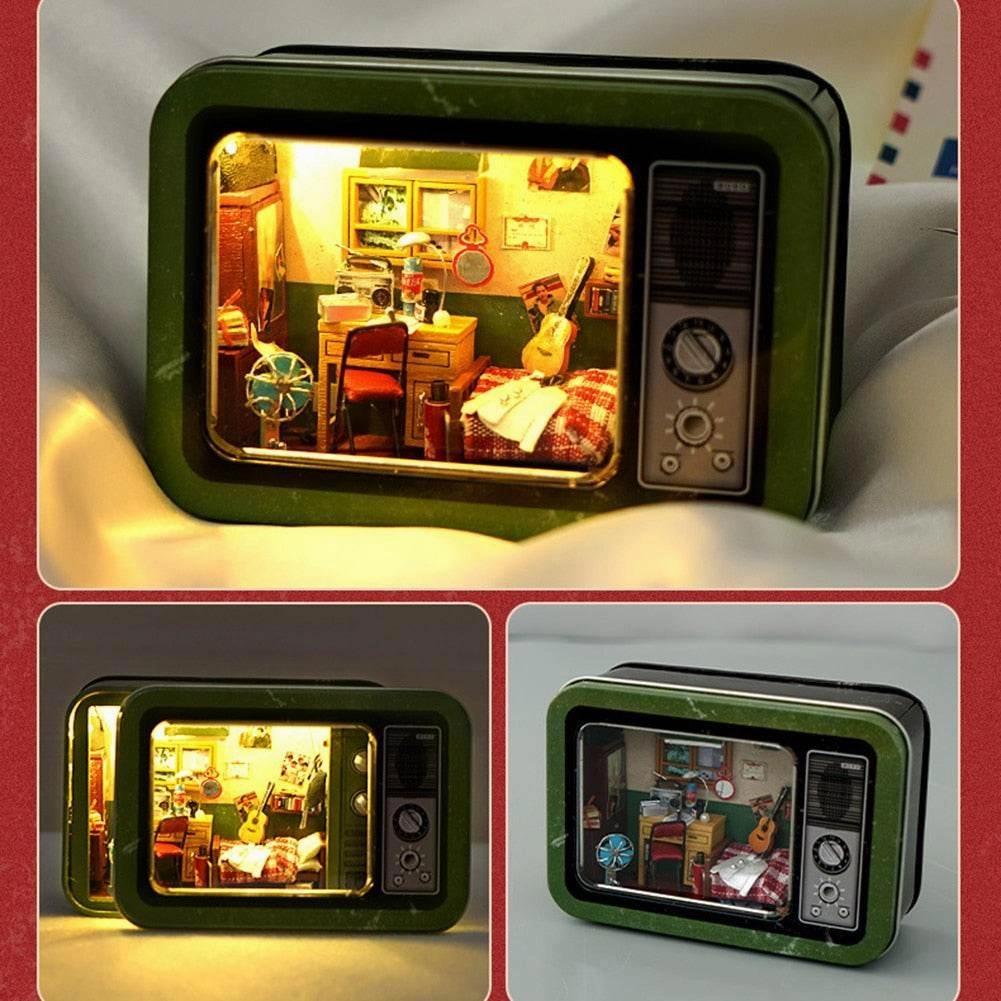 Furnished Mini Mansion Dollhouse - Wooden Playset