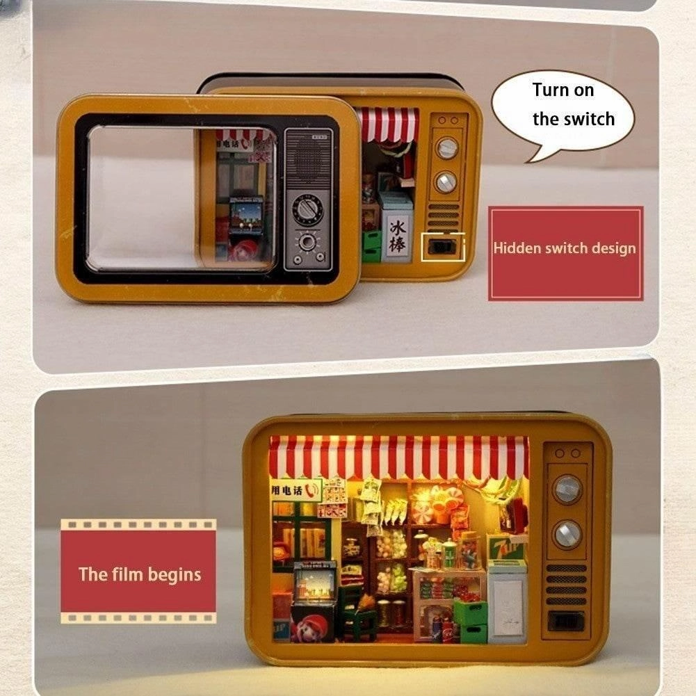 Furnished Mini Mansion Dollhouse - Wooden Playset