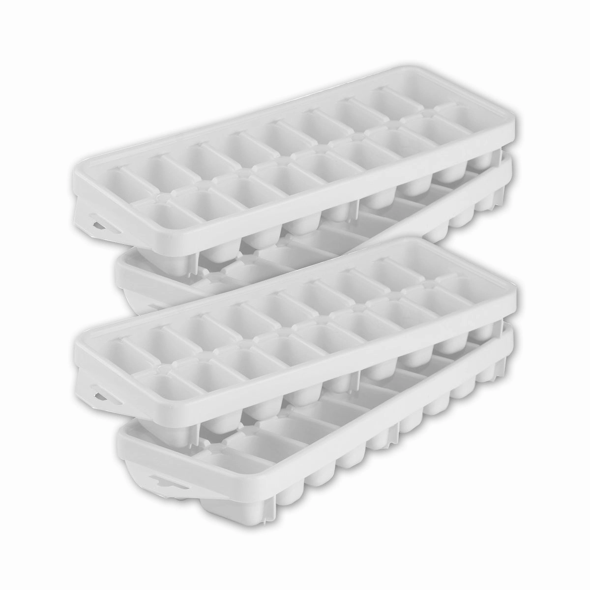 Gab Plastic Set of 4 Ice Cube Trays - White
