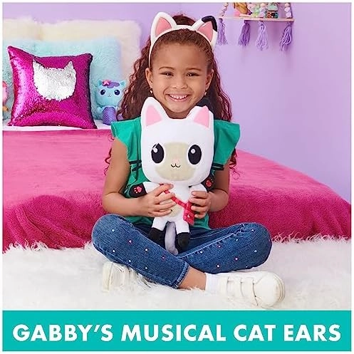 Gabby's Dollhouse, Magical Musical Cat Ears, Kids Costume with Lights, Music, Sounds & Phrases, Pretend Play Toys for Girls Ages 3 and up