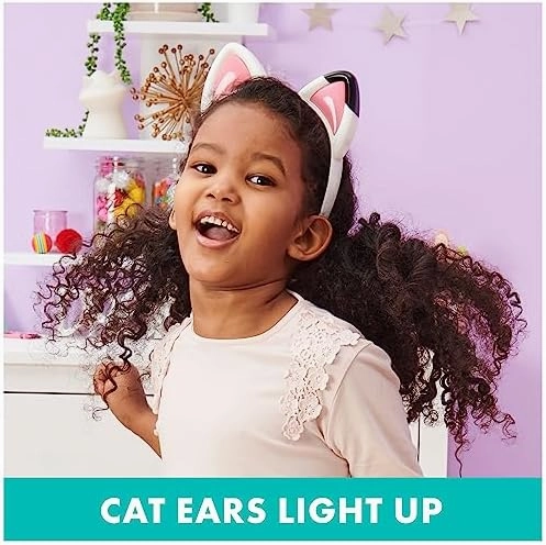 Gabby's Dollhouse, Magical Musical Cat Ears, Kids Costume with Lights, Music, Sounds & Phrases, Pretend Play Toys for Girls Ages 3 and up