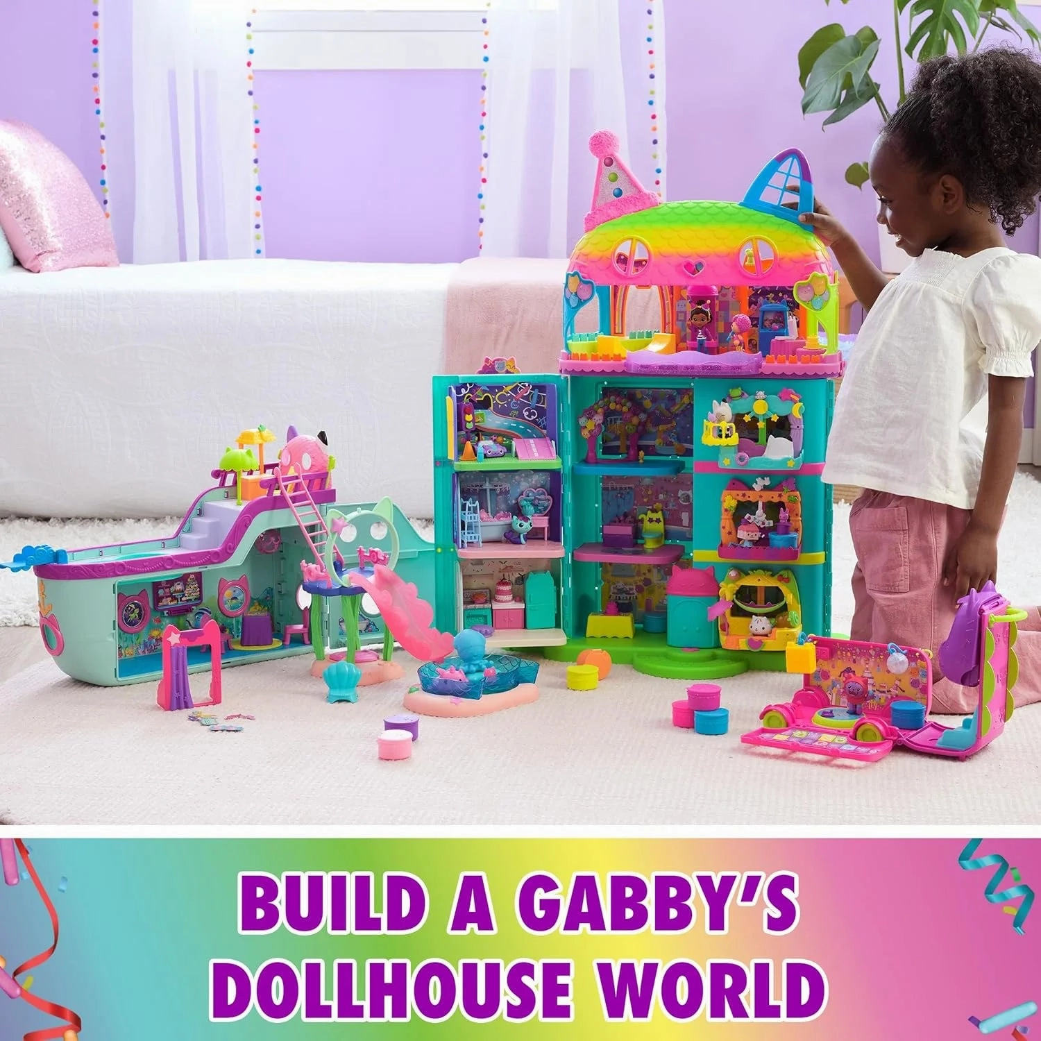 Gabby's Dollhouse Party Room Playset