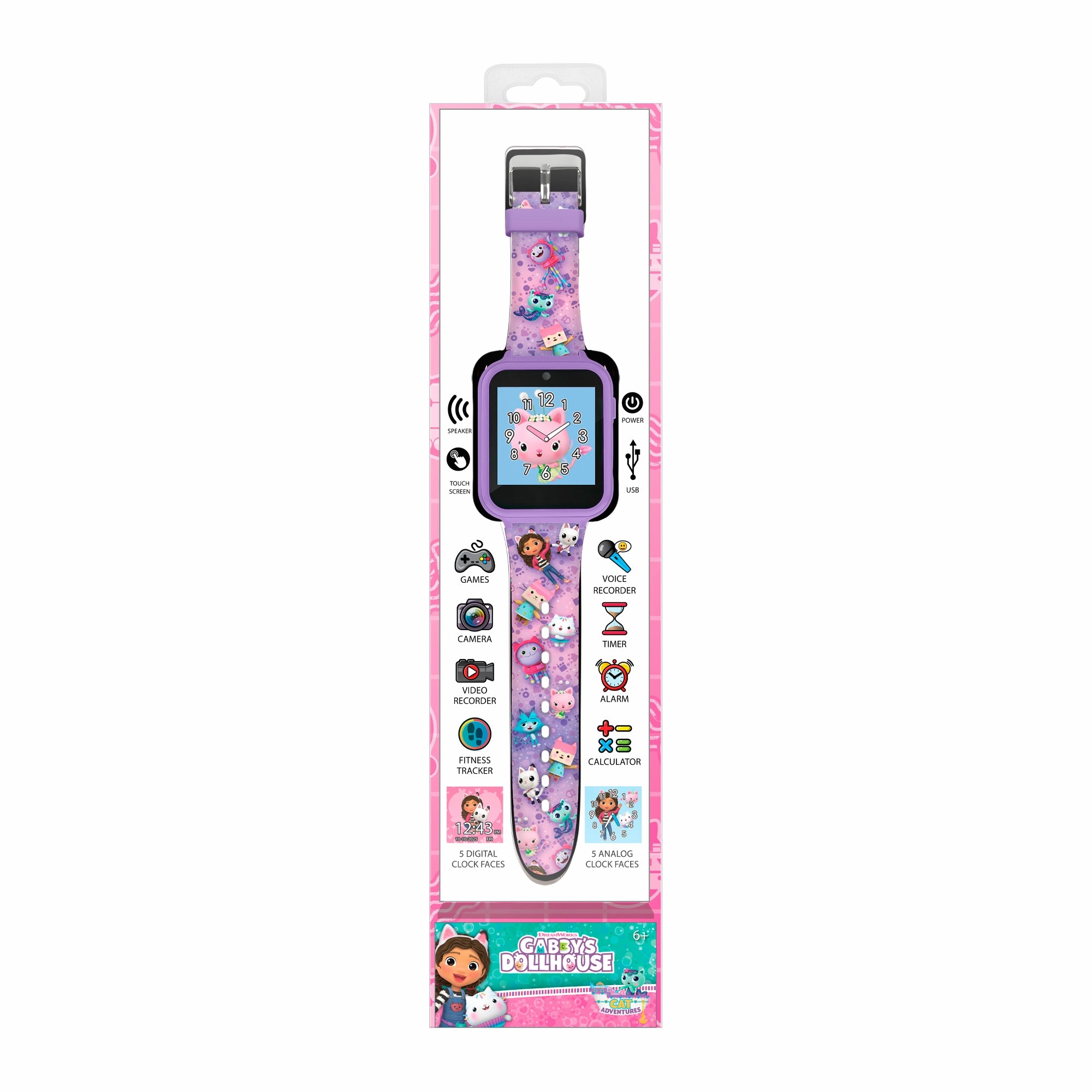 Gabby's Dollhouse Printed Strap Interactive Watch