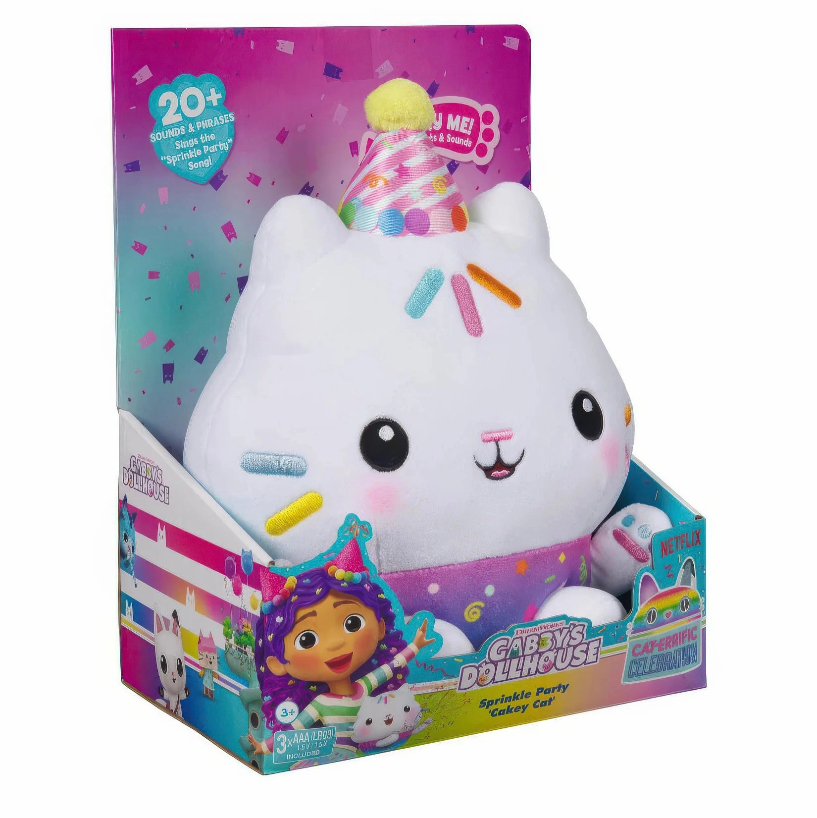 Gabby's Dollhouse Sprinkle Party Cakey Cat
