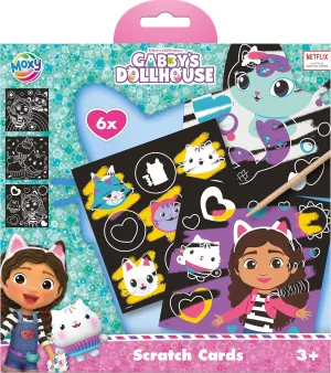 Gabby's Dollhouse Scratch Cards, Set of 6, Age 3 