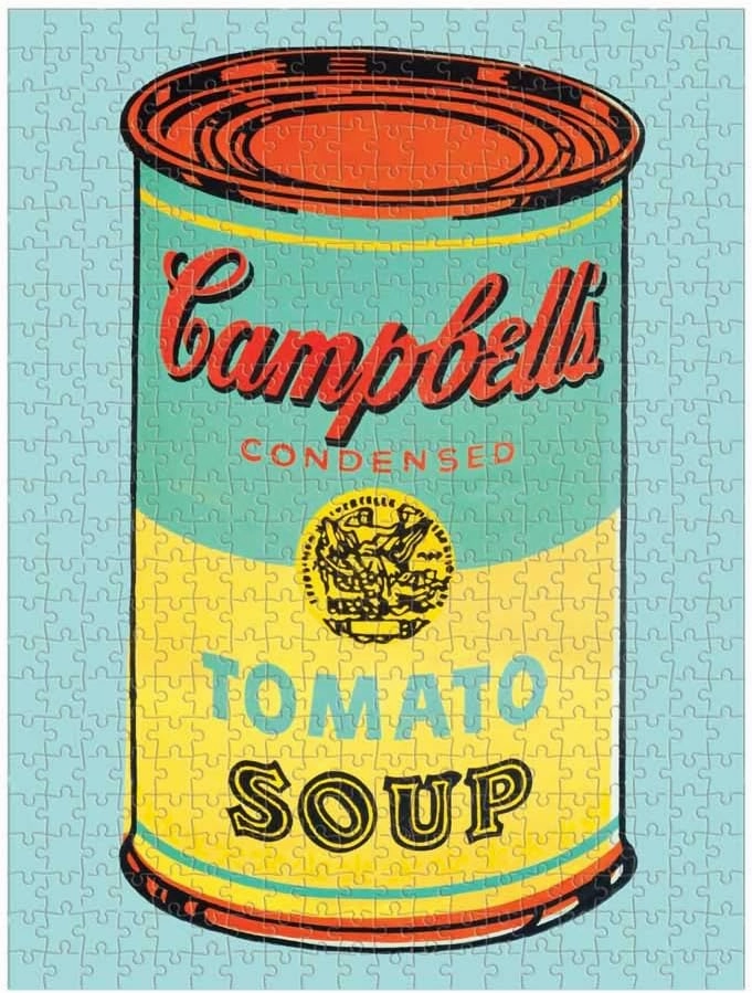 Galison Andy Warhol Soup Can 2-Sided 500 Piece Puzzle, 1 EA