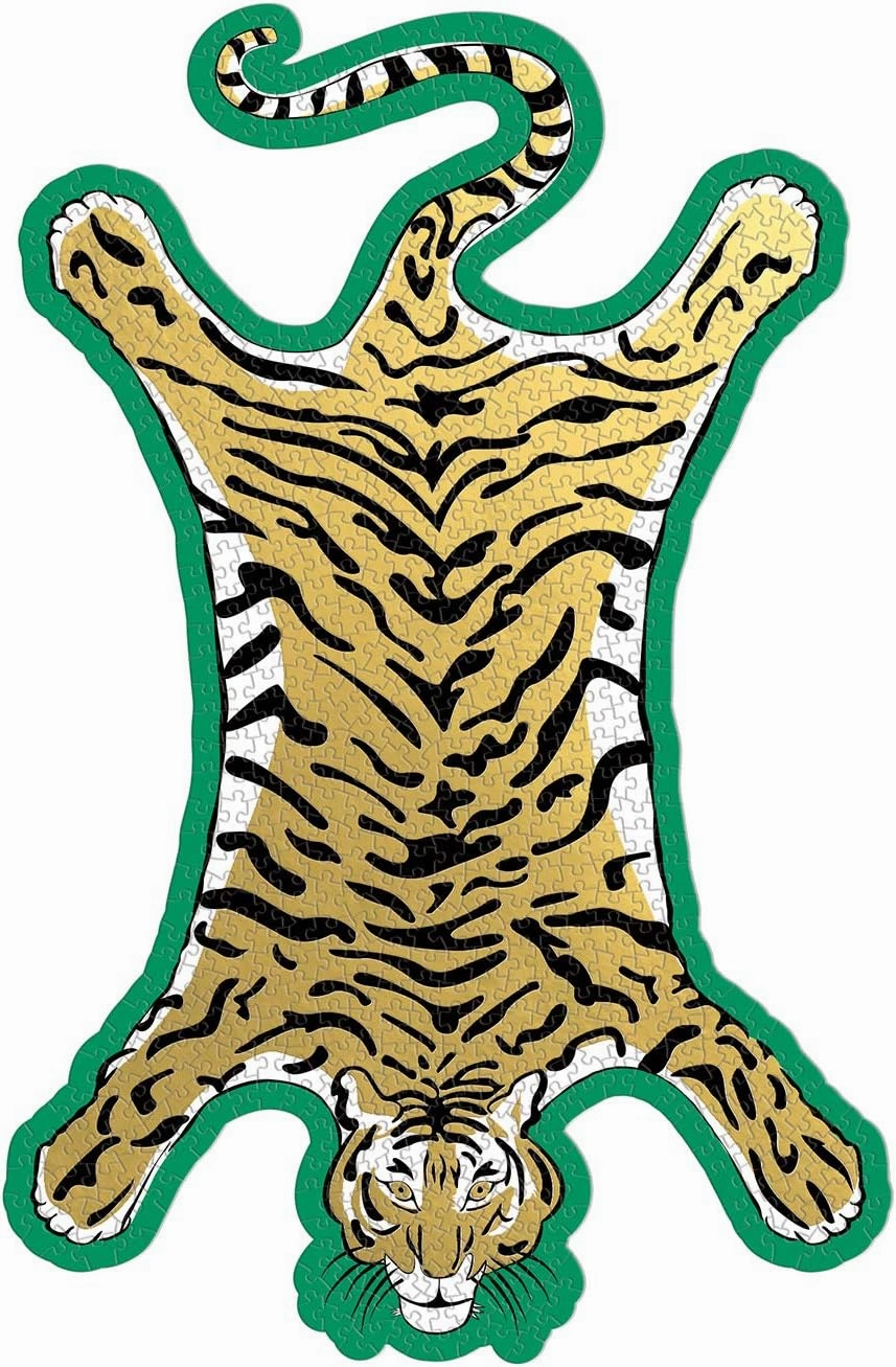 Galison Jonathan Adler Safari Shaped Puzzle, 750 Pieces, 19” x 29.25” – Shaped Jigsaw Puzzle Featuring Iconic Art by Jonathan Adler – Thick, Study Pieces, Challenging Family Activity, Great Gift Idea