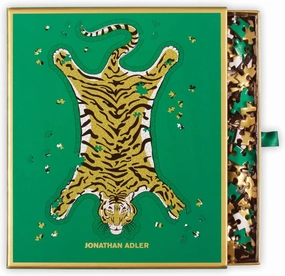 Galison Jonathan Adler Safari Shaped Puzzle, 750 Pieces, 19” x 29.25” – Shaped Jigsaw Puzzle Featuring Iconic Art by Jonathan Adler – Thick, Study Pieces, Challenging Family Activity, Great Gift Idea
