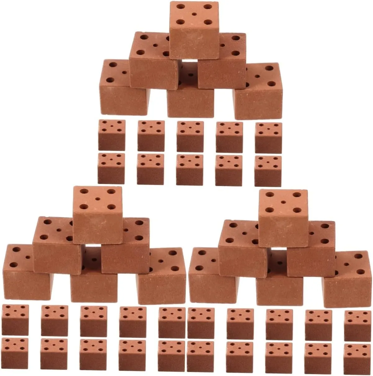 GALPADA 2sets Miniature Bricks Model Decorative Clay Bricks for DIY Micro Landscape Building Compact Design for Imaginative Play and Creativity Development 20pcs*2