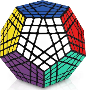Ganowo Megaminx Speed Cube Gigaminx 5x5 Cubes Brain Teasers Games Magic Twist Puzzle Fidget Toys for Kids Adults Boys Teens