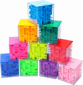 GAOMON 10PACK Money Maze Puzzle Box, Unique Money Gift Holder Box, Fun Maze Puzzle Games for Kids and Adult Birthday