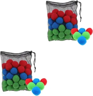 Garneck 2 Sets Mini Pool Balls Cotton Balls for Boys and Girls Ideal for Pool Party Boys and Girls Plaything