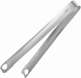 GEFU 15820 NATIVO Kitchen Tongs - Fermenting, Grilling, Cooking, Stainless Steel, Serrated Inner Surface, Gripping and Turning, for NATIVO Fermenting Glass