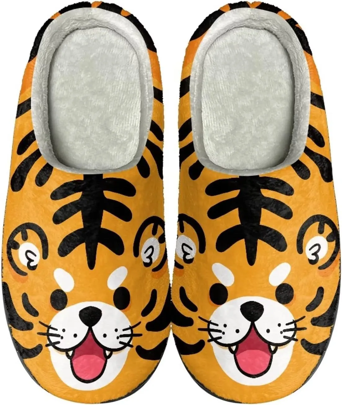 GIFTPUZZ Women's Men's Warm Slippers Soft House Slippers with Anti Slip Sole Winter Indoor Outdoor Slippers