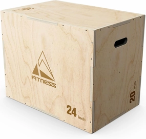 GIKPAL Plyo Box, 3-in-1 Heavy-Duty Plyometric Jump Box, Box Jumps for Home Gym Explosive Training, Multiple Options